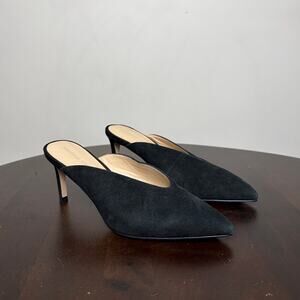 Adrienne Vittadini Suede Mule Pumps - Size 6